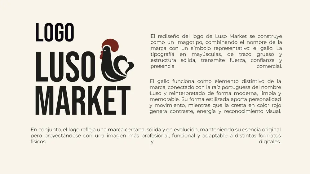 Luso Market — El logotipo rediseñado
